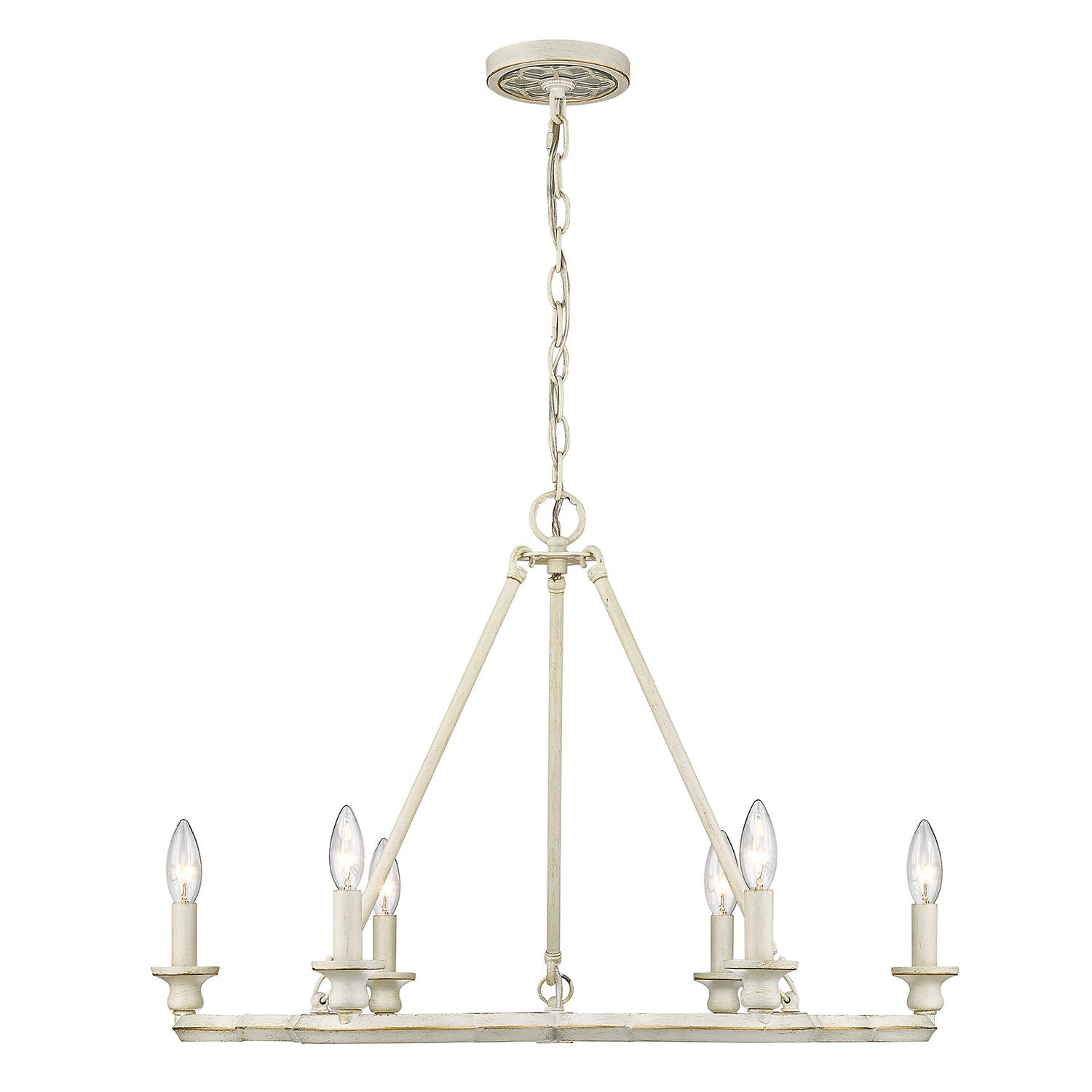 Saxon 6 Light Chandelier -  - Golden Lighting