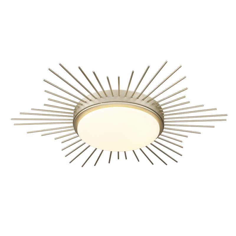 Kieran Flush Mount - 18" - White Gold - Golden Lighting