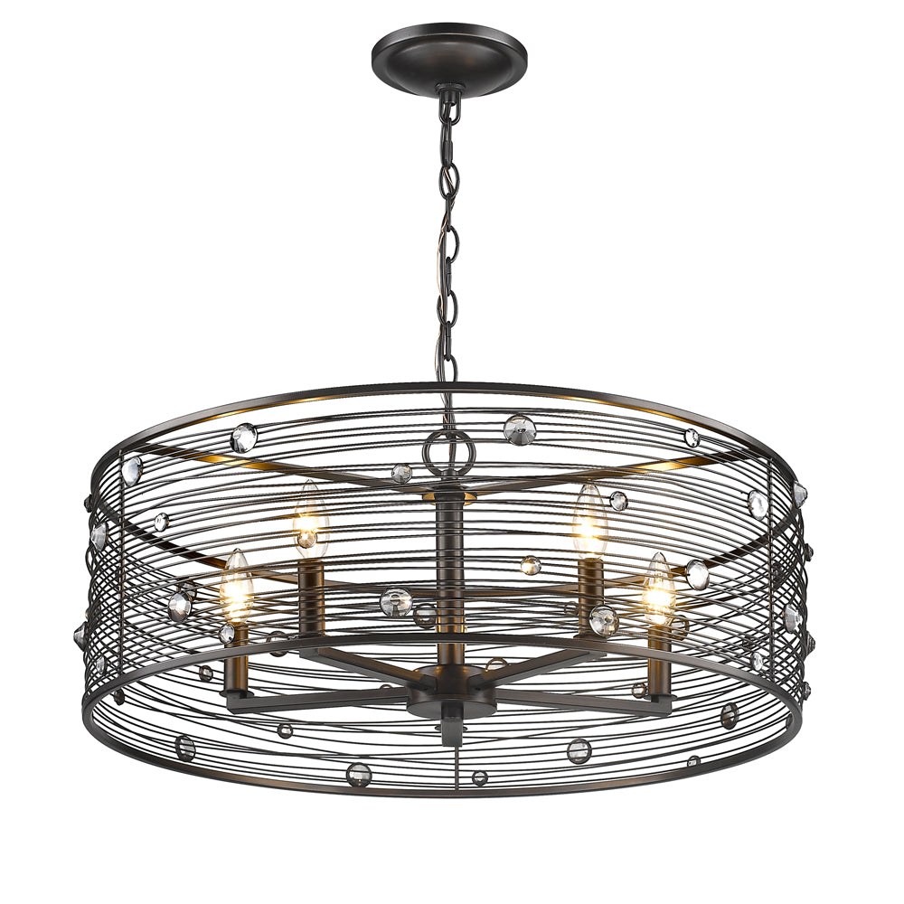 Bijoux 5 Light Chandelier -  - Golden Lighting