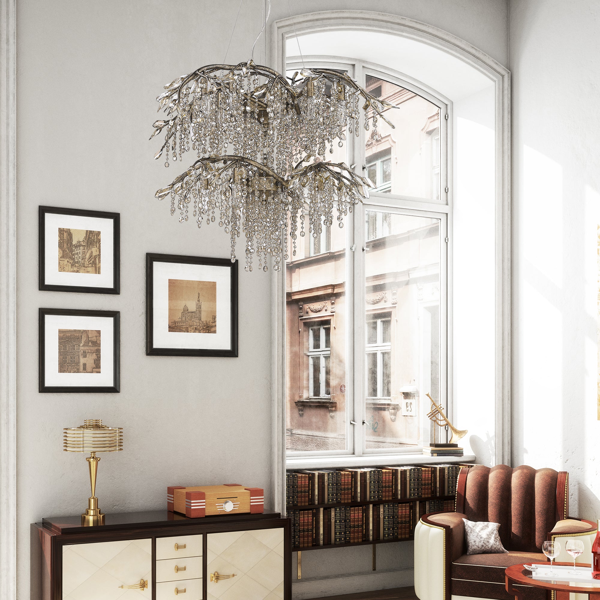 Autumn 2 Tier - 18 Light Chandelier -  - Golden Lighting