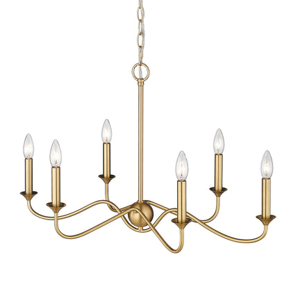 Tierney Linear Pendant - Brushed Champagne Bronze - Golden Lighting