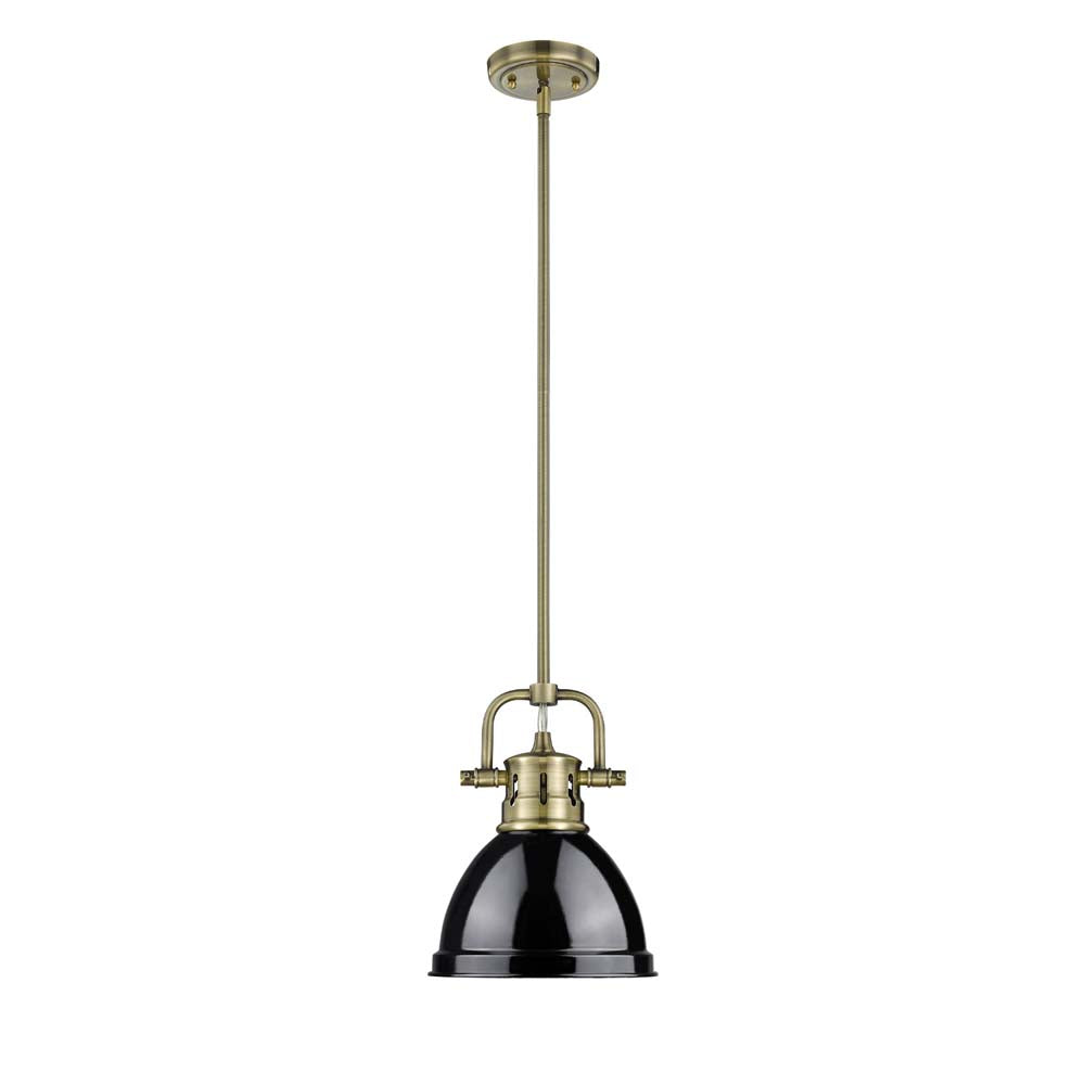 Duncan Mini Pendant with Rod - Closeout -  - Golden Lighting