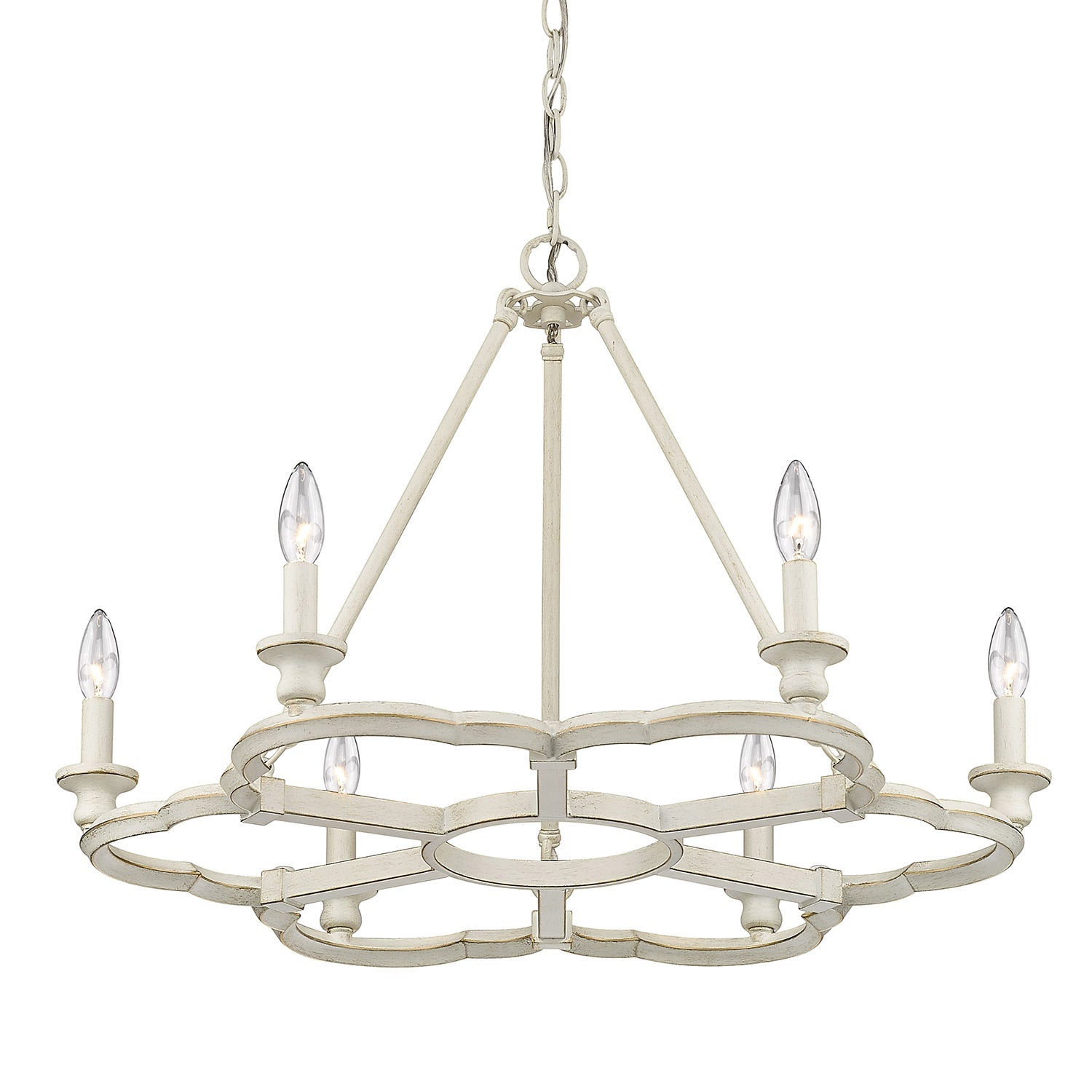 Saxon 6 Light Chandelier -  - Golden Lighting