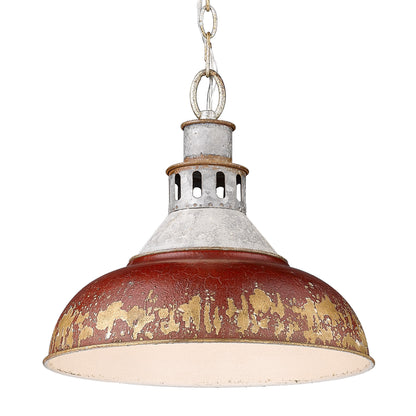 Kinsley Large Pendant - Antique Red - Golden Lighting