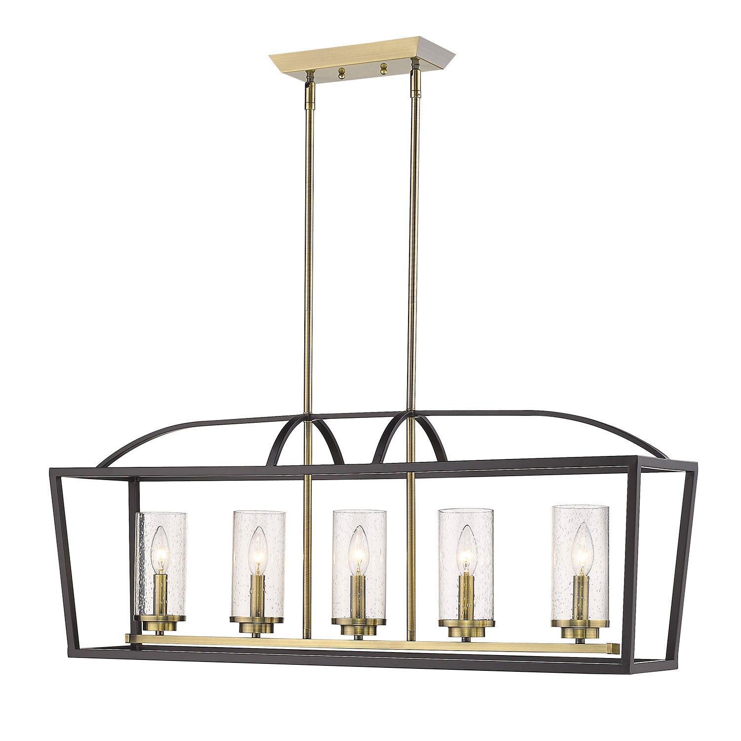 Mercer 5 Light Linear Pendant -  - Golden Lighting