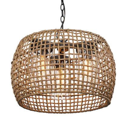 Piper 3 Light Pendant - Outdoor -  - Golden Lighting