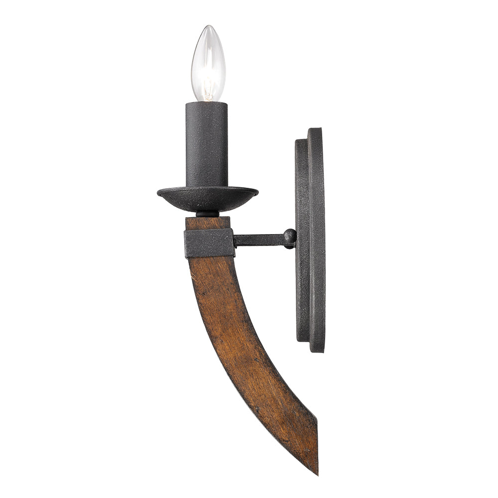 Madera 1 Light Wall Sconce Torchiere -  - Golden Lighting