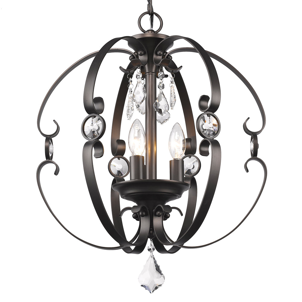 Ella 3 Light Pendant -  - Golden Lighting