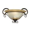 Meridian 1 Light Wall Sconce - Golden Bronze / Antique Marbled Glass - Golden Lighting