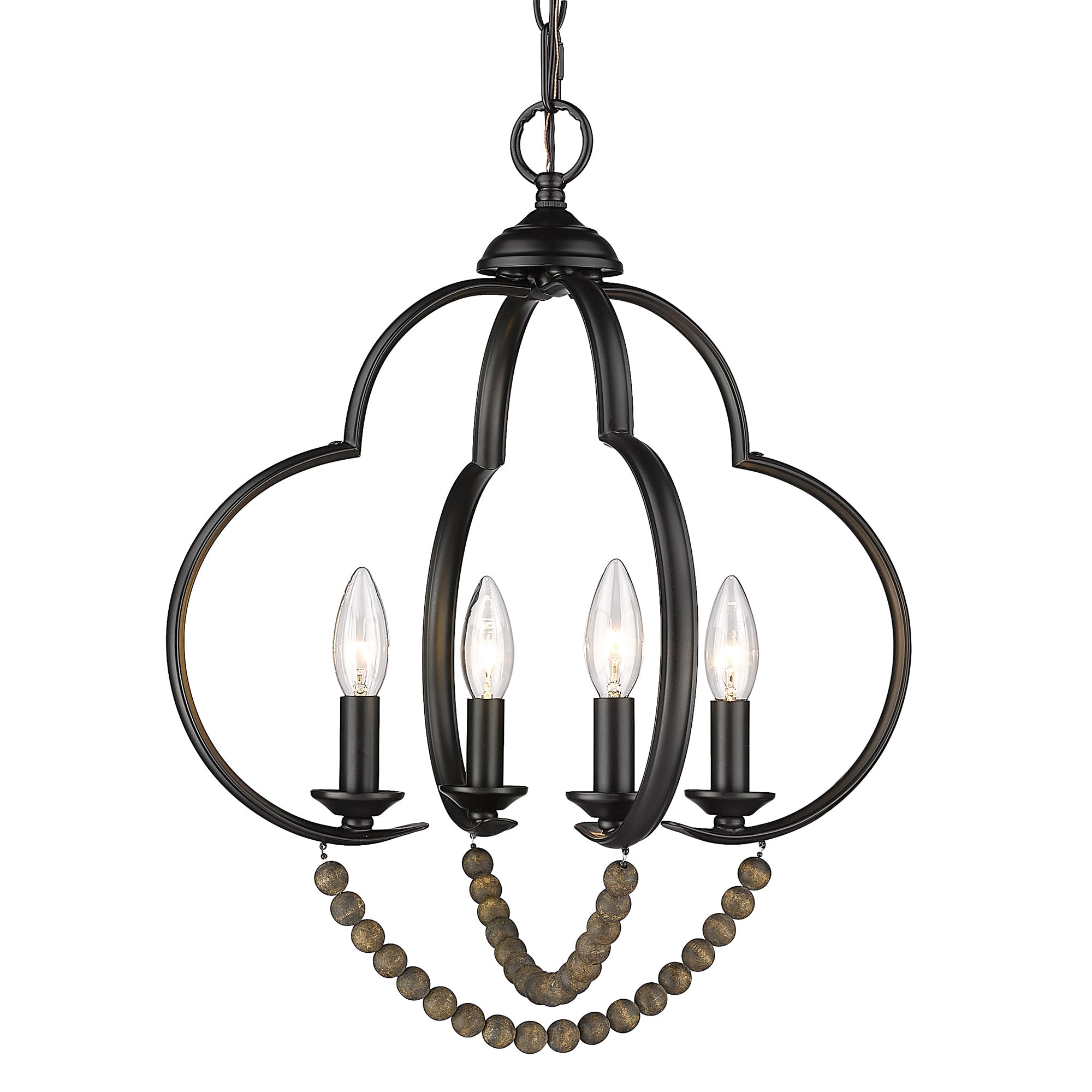 Flori 4 Light Pendant - Default Title - Golden Lighting