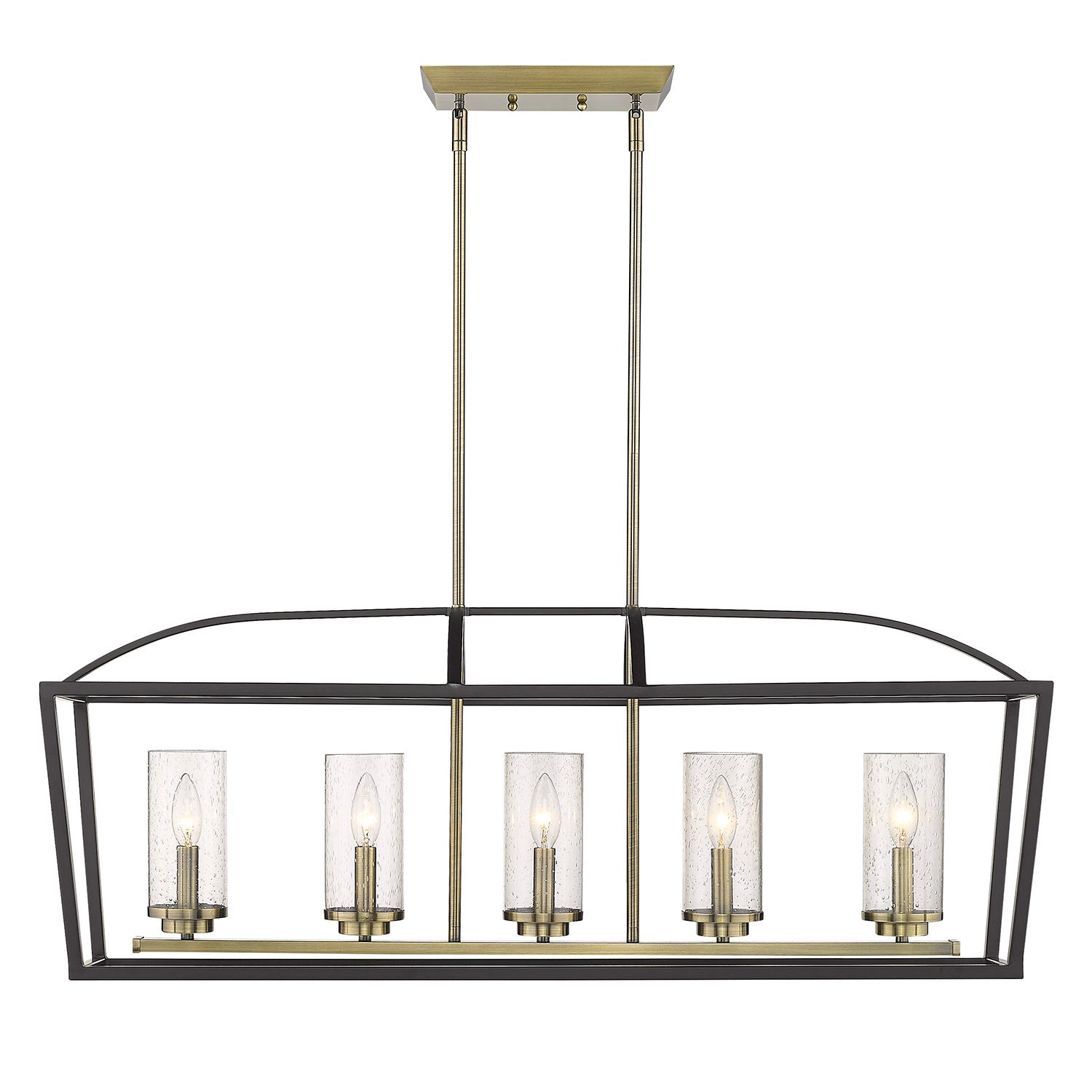 Mercer 5 Light Linear Pendant -  - Golden Lighting