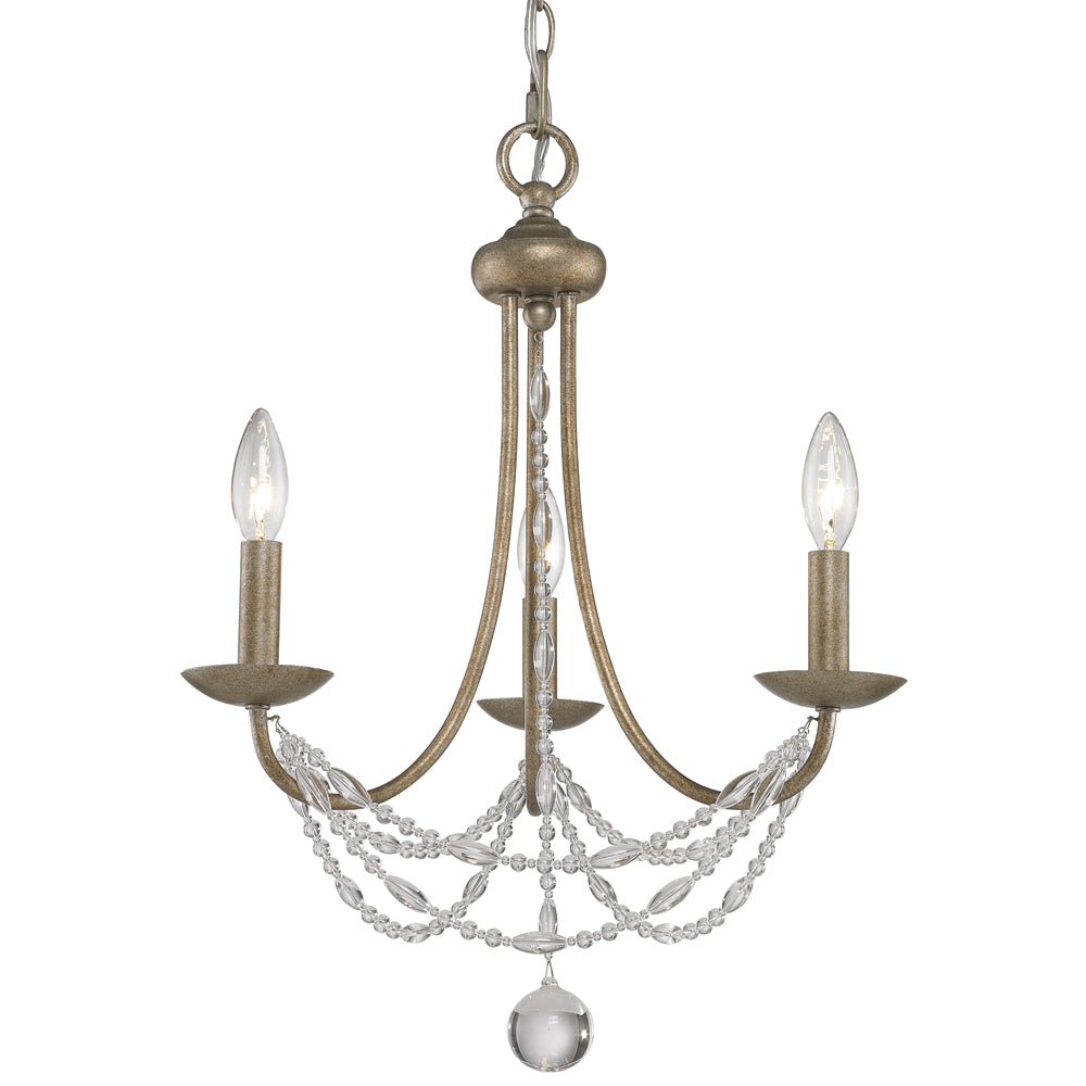 Mirabella 3 Light Mini Chandelier -  - Golden Lighting