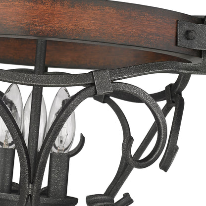 Madera 3 Light Semi-Flush -  - Golden Lighting