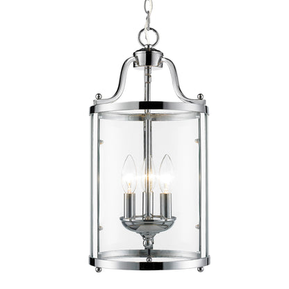 Payton 3 Light Pendant - Chrome - Golden Lighting