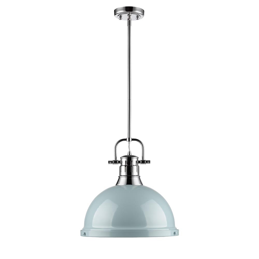 Duncan 1 Light Pendant with Rod -  - Golden Lighting