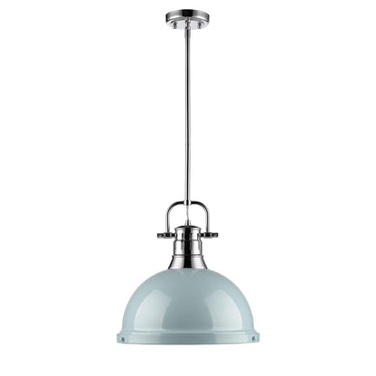 Duncan 1 Light Pendant with Rod -  - Golden Lighting