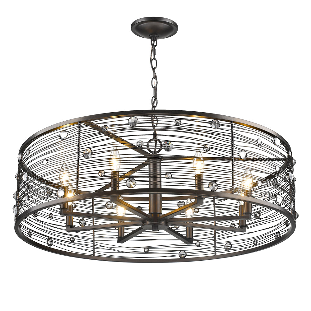 Bijoux 8 Light Chandelier -  - Golden Lighting