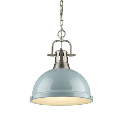 Duncan 1 Light Pendant with Chain -  - Golden Lighting