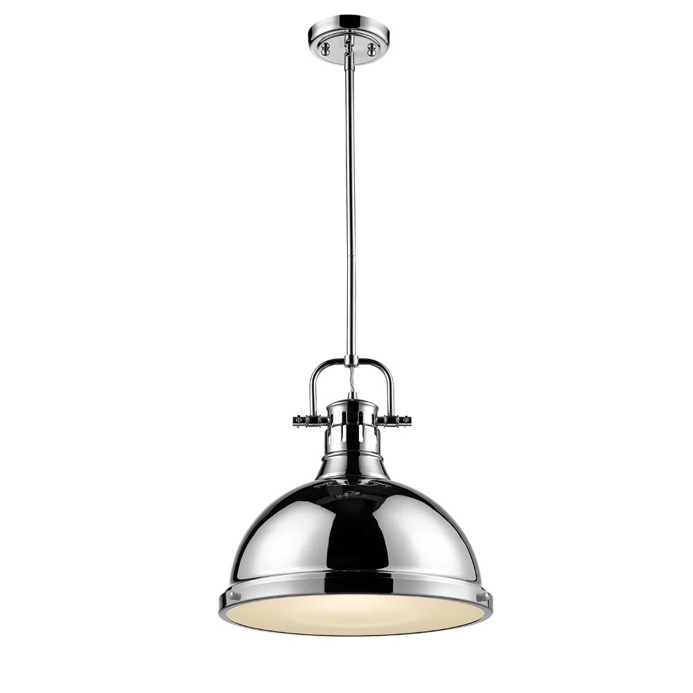 Duncan 1 Light Pendant with Rod -  - Golden Lighting