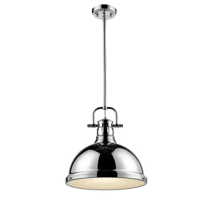 Duncan 1 Light Pendant with Rod -  - Golden Lighting