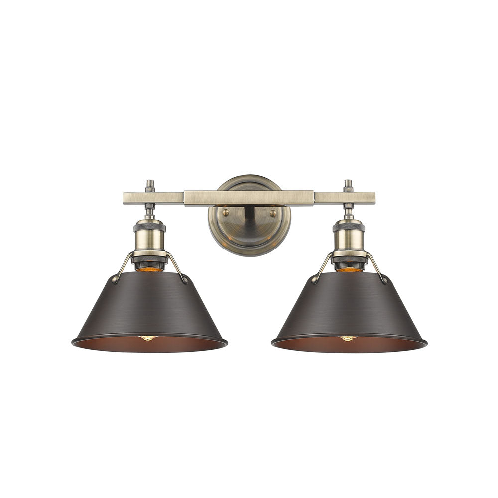 Orwell 2 Light Bath Vanity -  - Golden Lighting