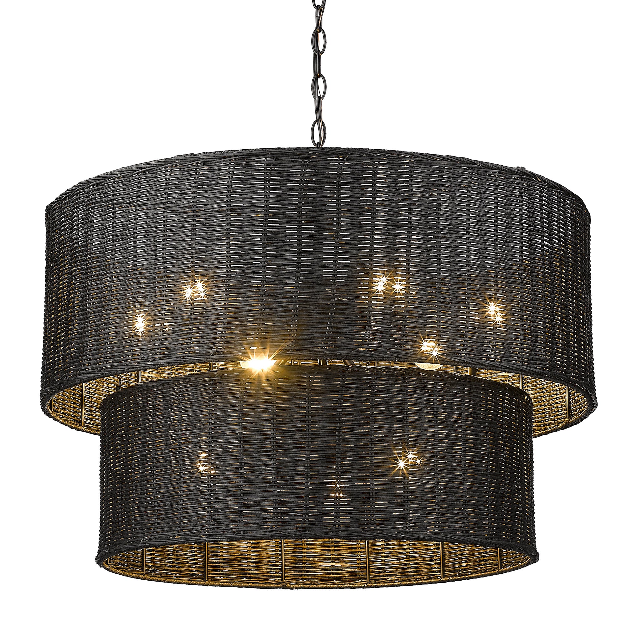 Erma 9 Light Chandelier - Default Title - Golden Lighting