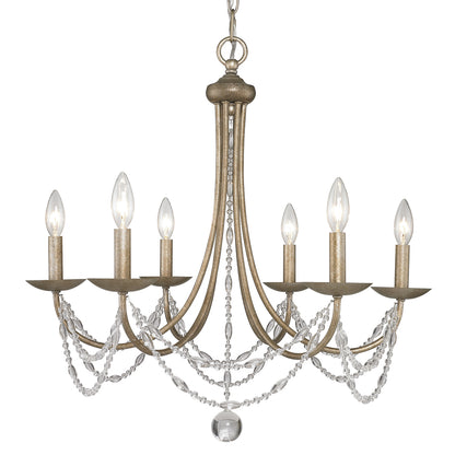 Mirabella 6 Light Chandelier -  - Golden Lighting