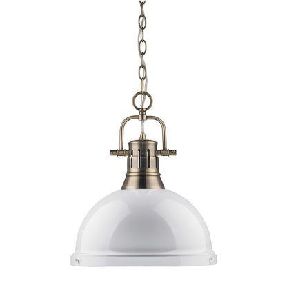 Duncan 1 Light Pendant with Chain -  - Golden Lighting