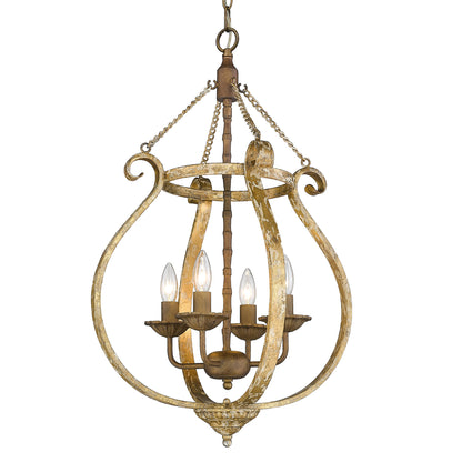 Delphine 4 Light Pendant -  - Golden Lighting