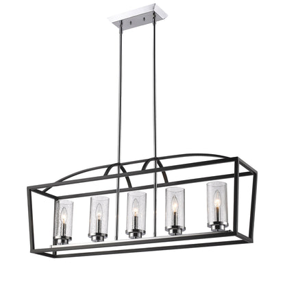 Mercer 5 Light Linear Pendant -  - Golden Lighting