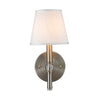 Waverly 1 Light Wall Sconce - Pewter / Classic White Shade - Golden Lighting