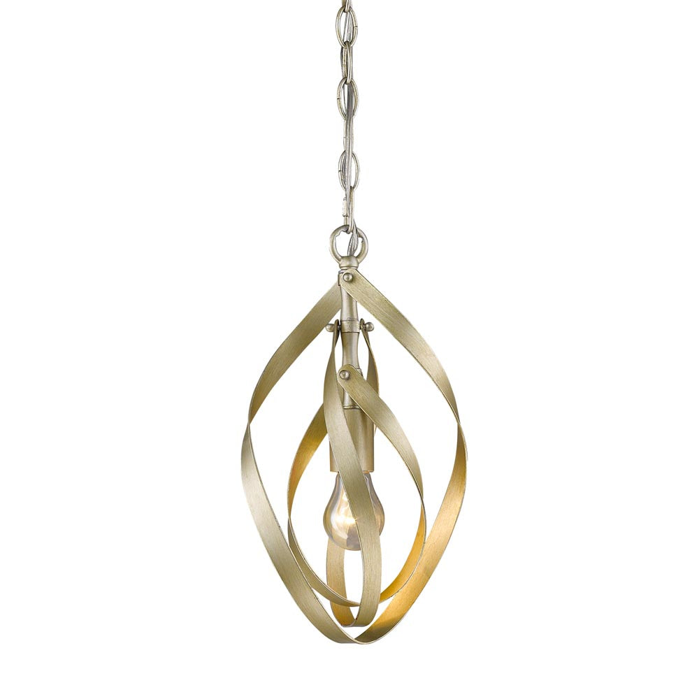 Nicolette Mini Pendant - White Gold - Golden Lighting