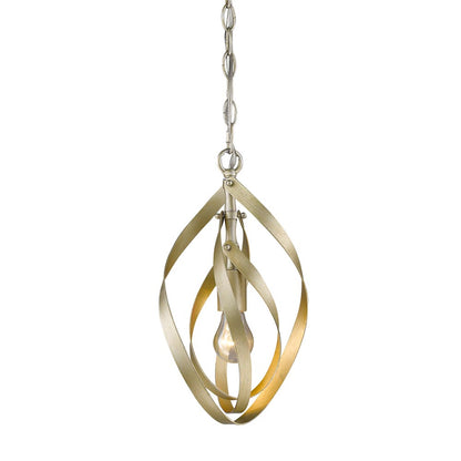 Nicolette Mini Pendant - White Gold - Golden Lighting