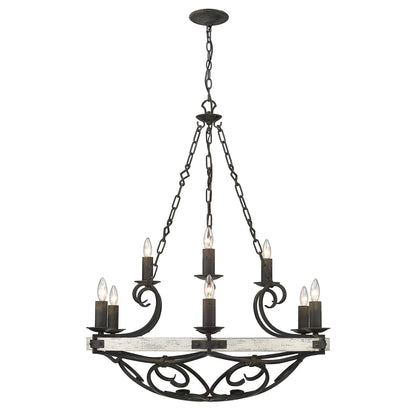 Madera 2 Tier - 9 Light Chandelier -  - Golden Lighting