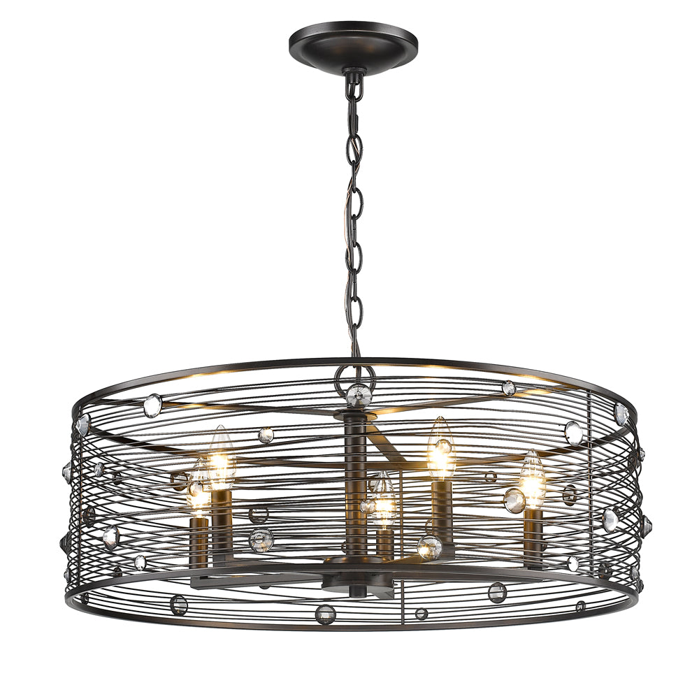 Bijoux 5 Light Chandelier -  - Golden Lighting