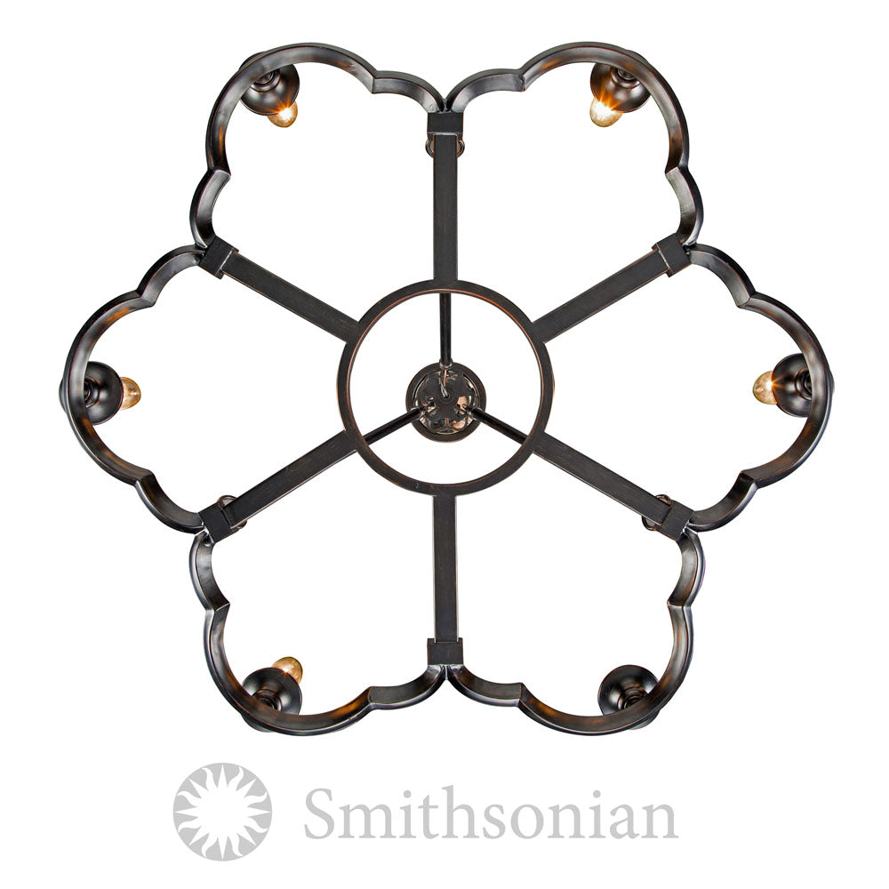 Saxon 6 Light Chandelier -  - Golden Lighting