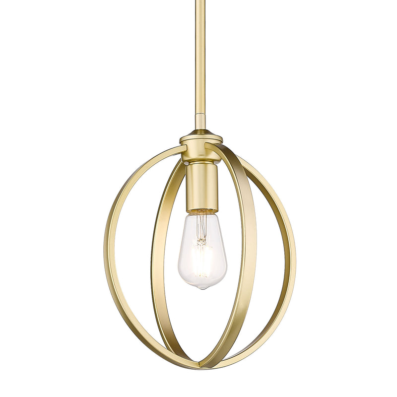 Colson Mini Pendant (with or without Shade) - Olympic Gold / No Shade - Golden Lighting