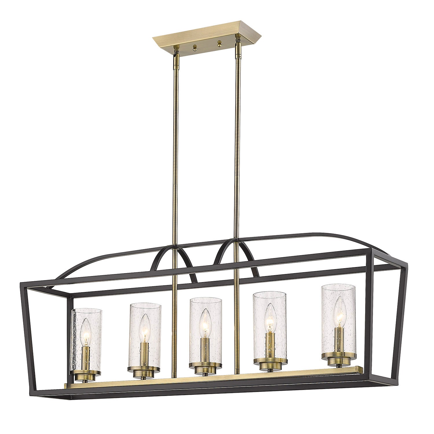 Mercer 5 Light Linear Pendant -  - Golden Lighting