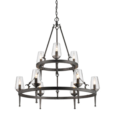 Marcellis 2 Tier - 9 Light Chandelier -  - Golden Lighting