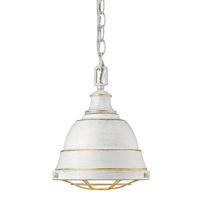 Bartlett Mini Pendant - French White - Golden Lighting