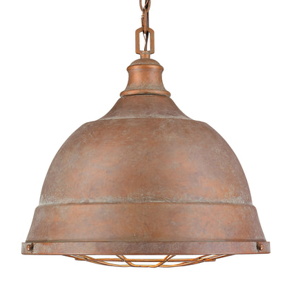 Bartlett 2 Light Pendant - Copper Patina - Golden Lighting