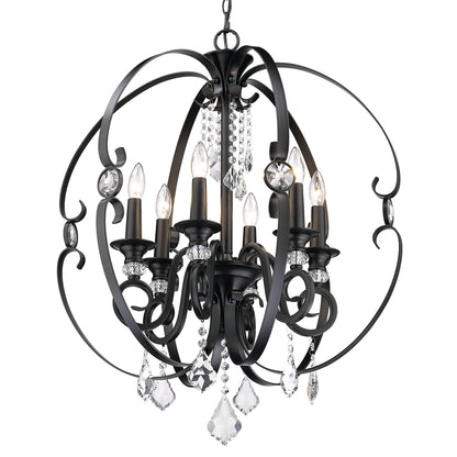 Ella 6 Light Chandelier -  - Golden Lighting