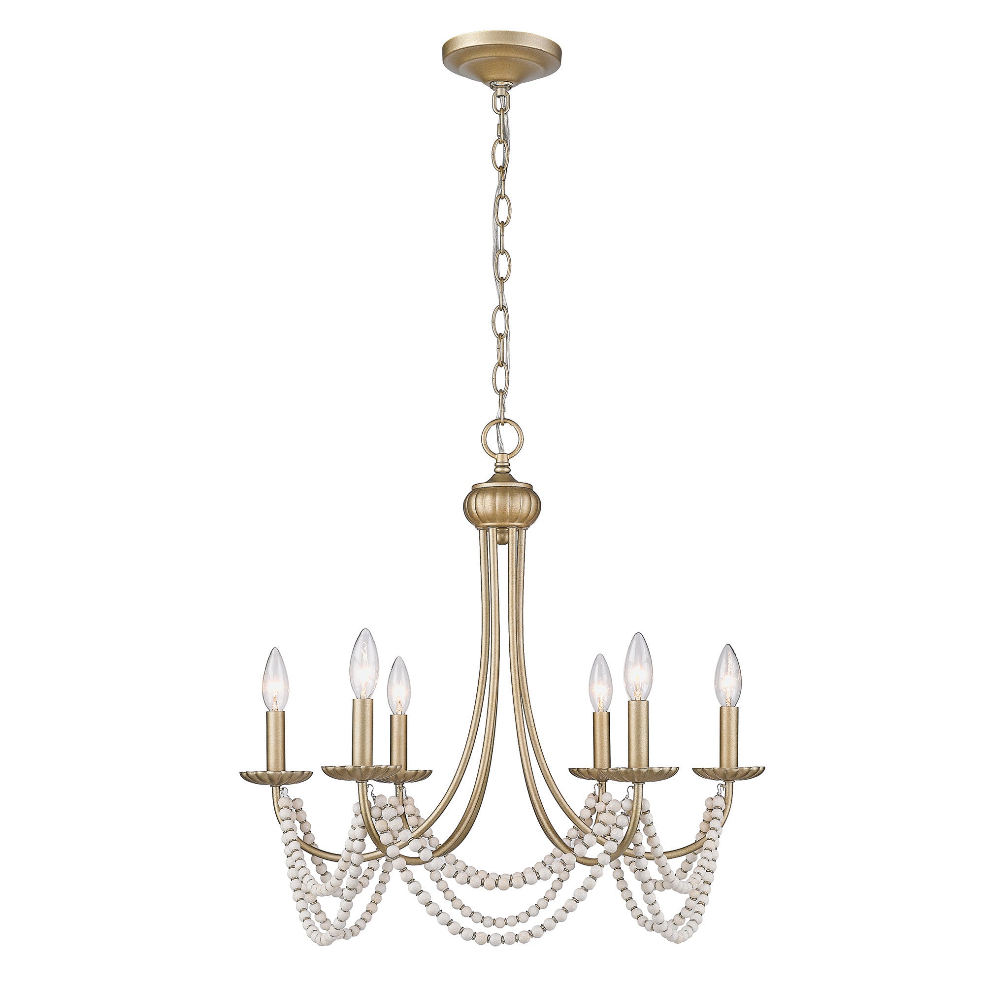 Serafina 6 Light Chandelier -  - Golden Lighting