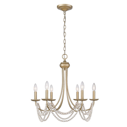 Serafina 6 Light Chandelier -  - Golden Lighting