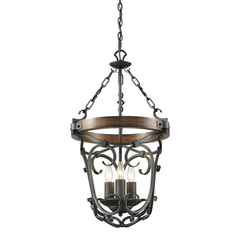 Madera 3 Light Pendant -  - Golden Lighting