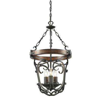 Madera 3 Light Pendant -  - Golden Lighting