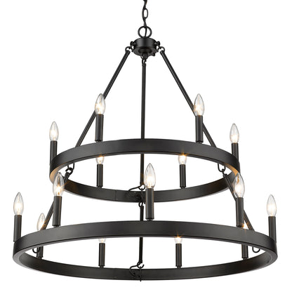 Alastair 2 Tier - 15 Light Chandelier -  - Golden Lighting