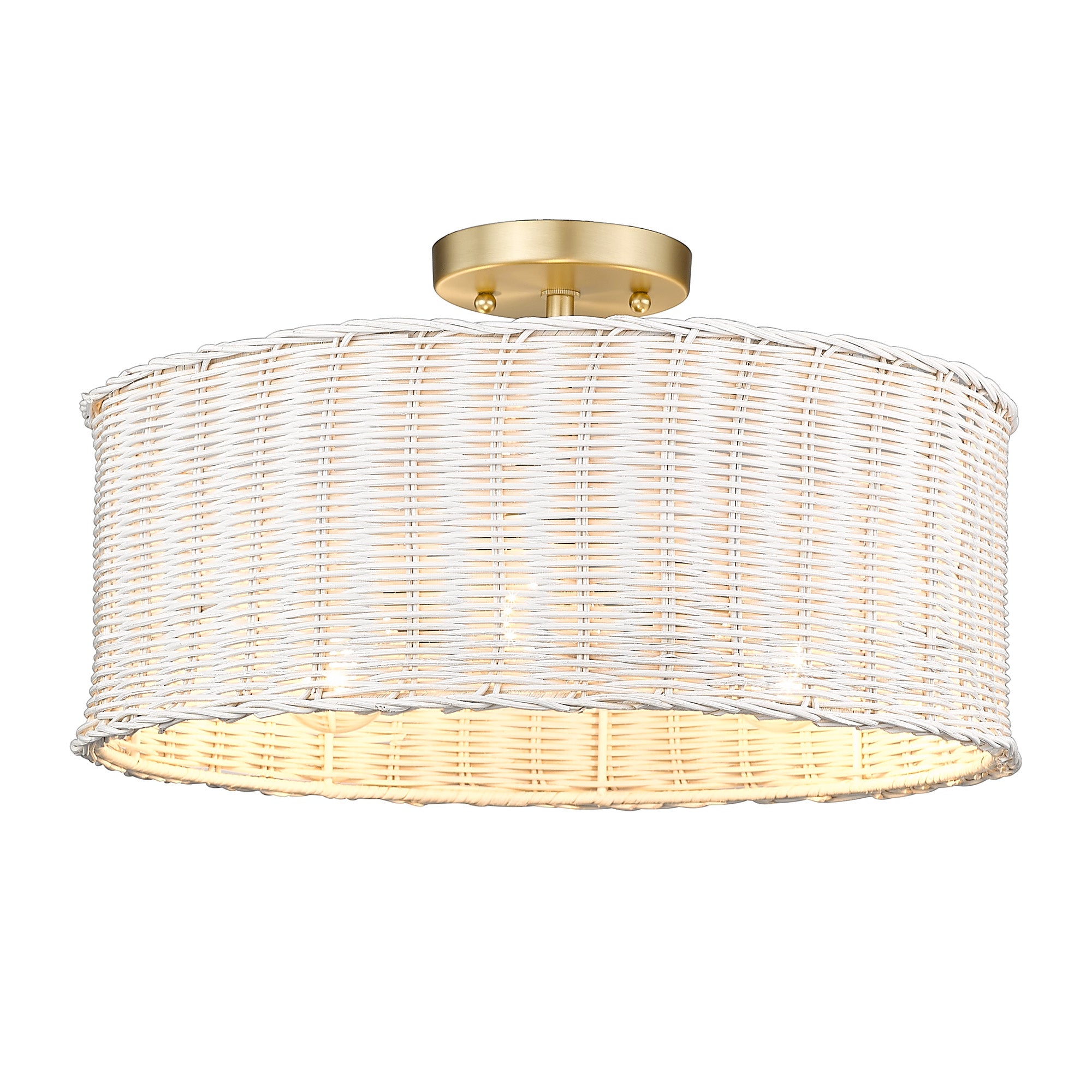 Erma 3 Light Semi-Flush -  - Golden Lighting