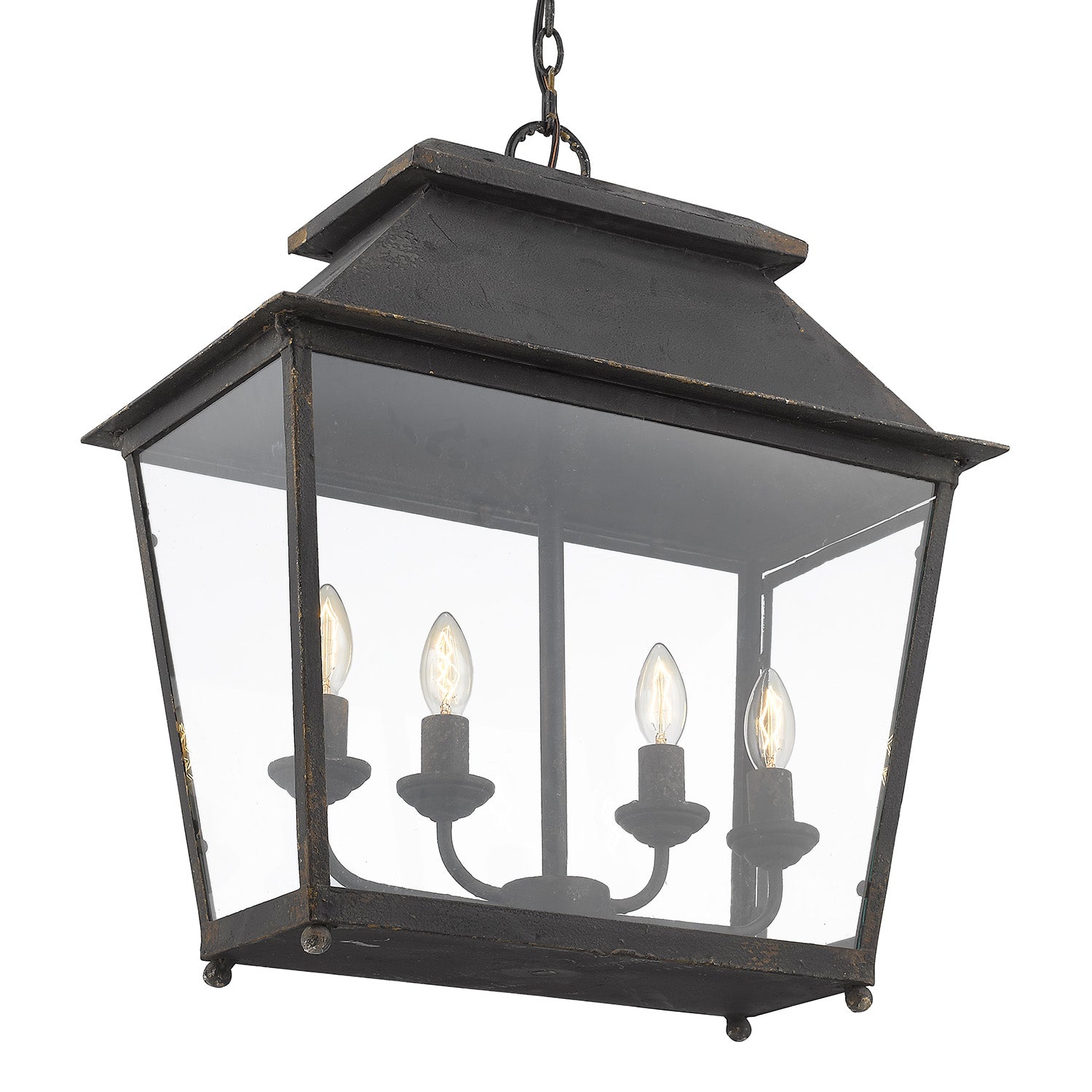 Abingdon 4 Light Pendant Lantern -  - Golden Lighting