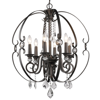 Ella 6 Light Chandelier -  - Golden Lighting